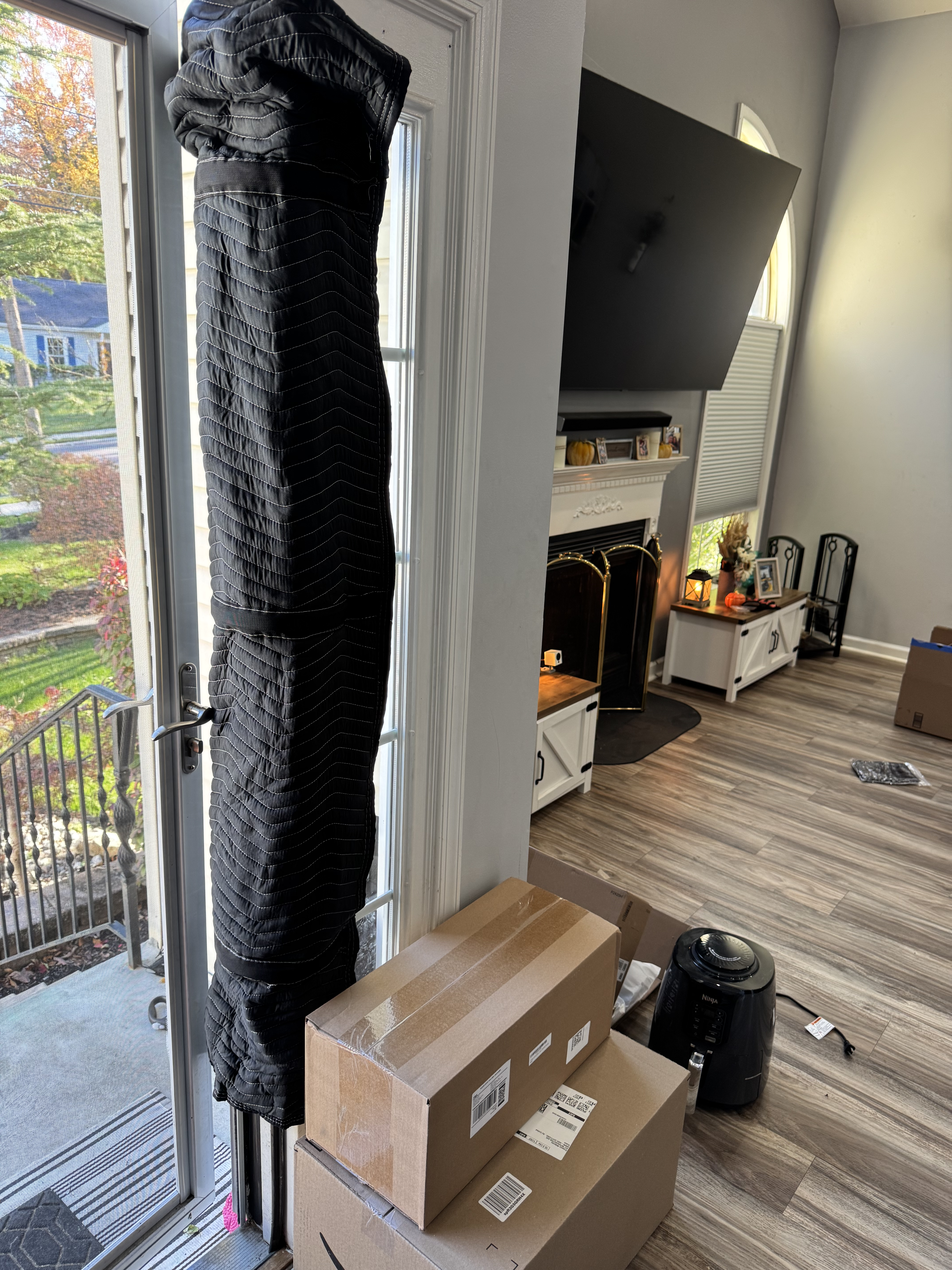 Professional grade packing materials and moving blankets used by Maloney's Moving