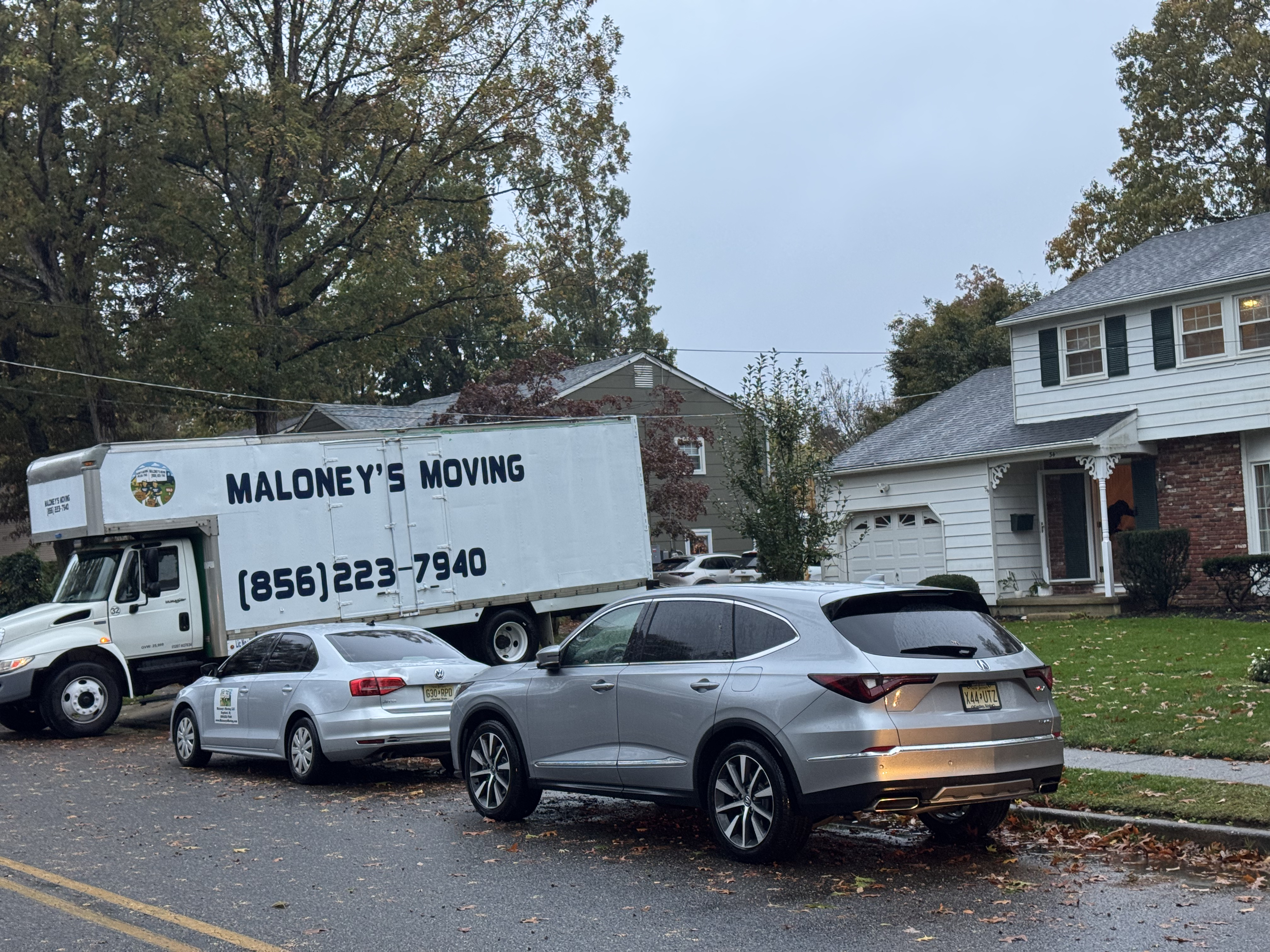 Living room furniture wrapped and protected by Maloney's Moving professional packers